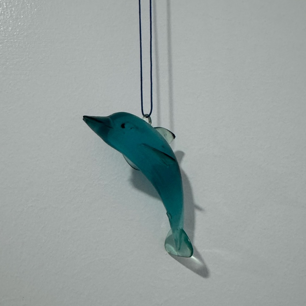 Blue Dolphin Hanging Decor Charm Everyday Style